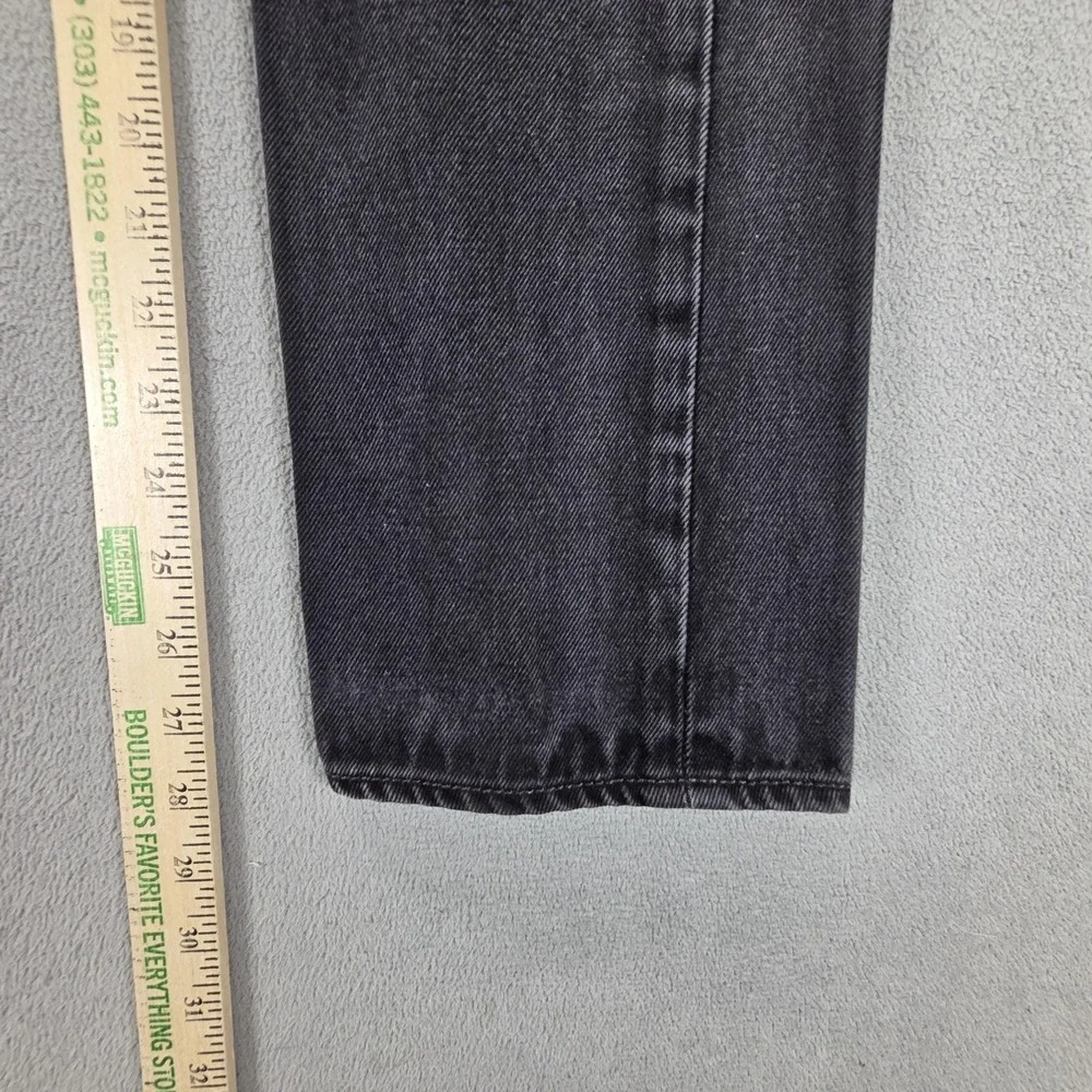 Levis 501‎ Jeans Mens Gray Charcoal Wash Straight Regular Button Fly Fits 30x27